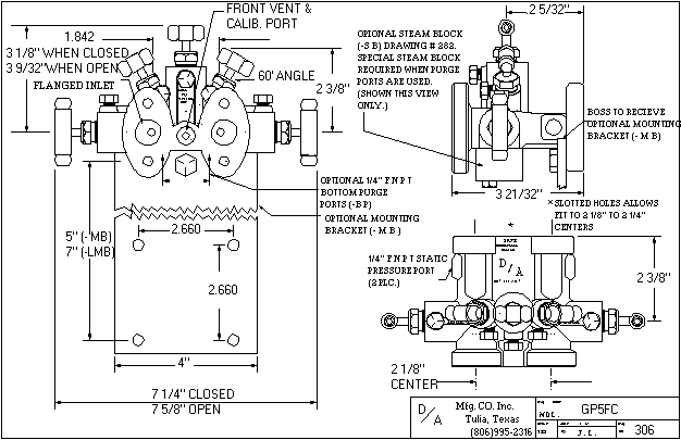 GP5FC Outline Drawing